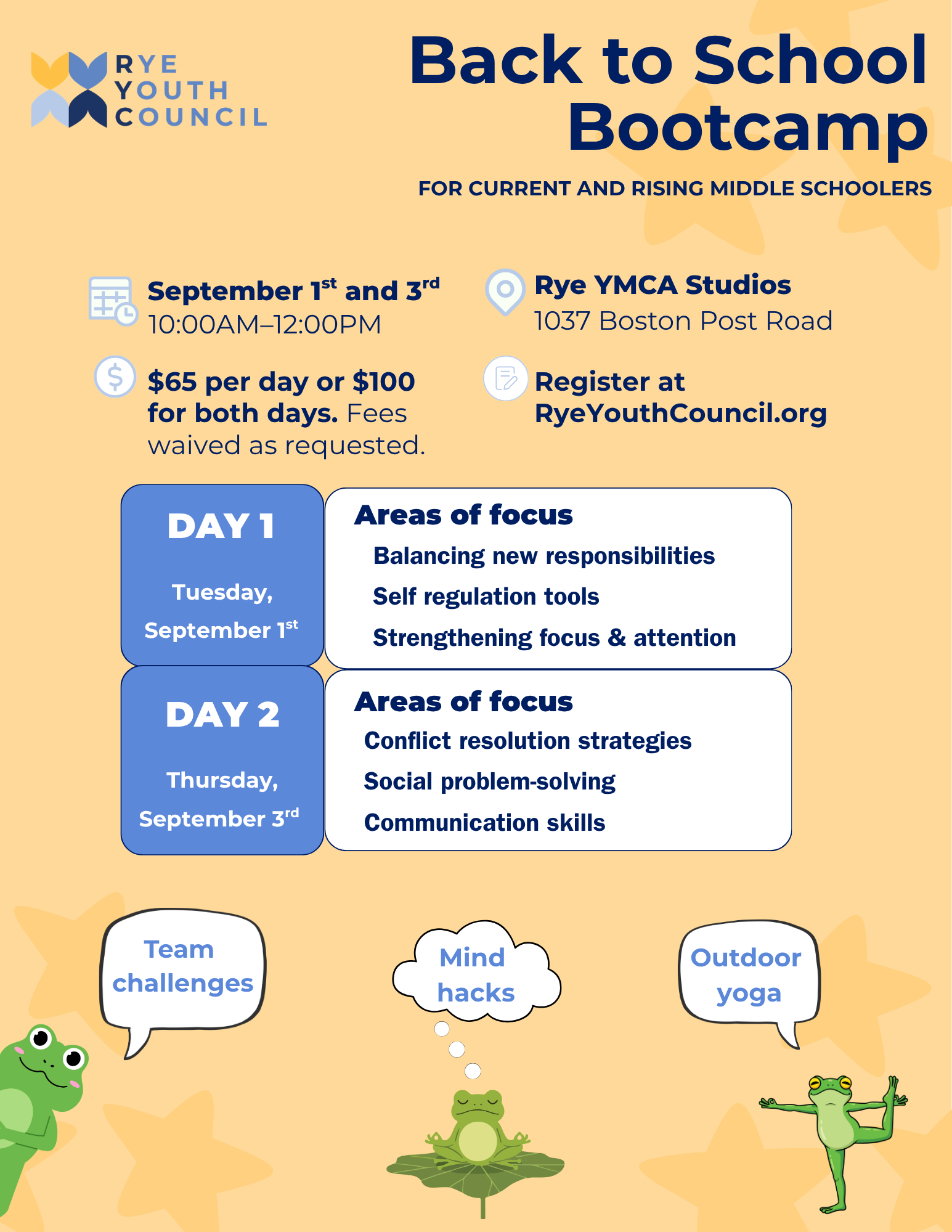 Back to School Bootcamp image
