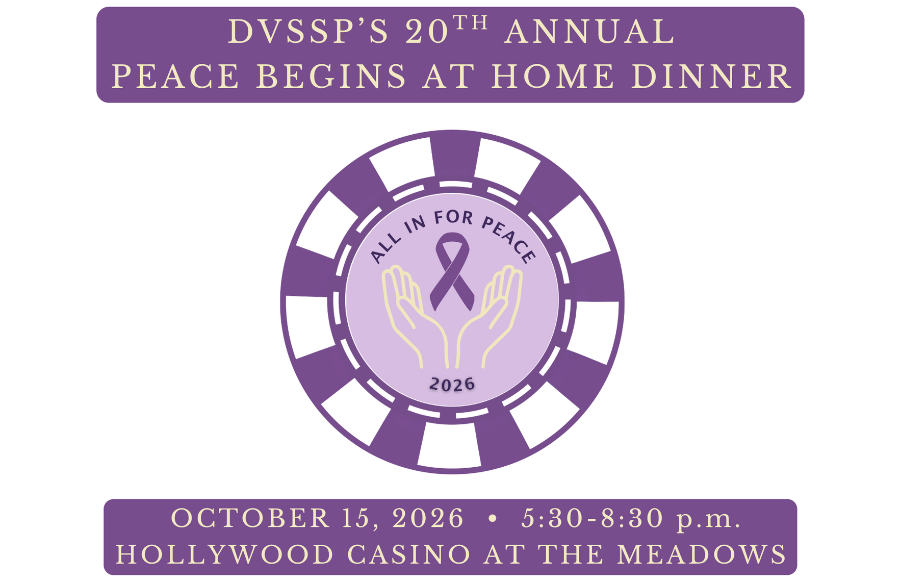 Peace Begins at Home Dinner image