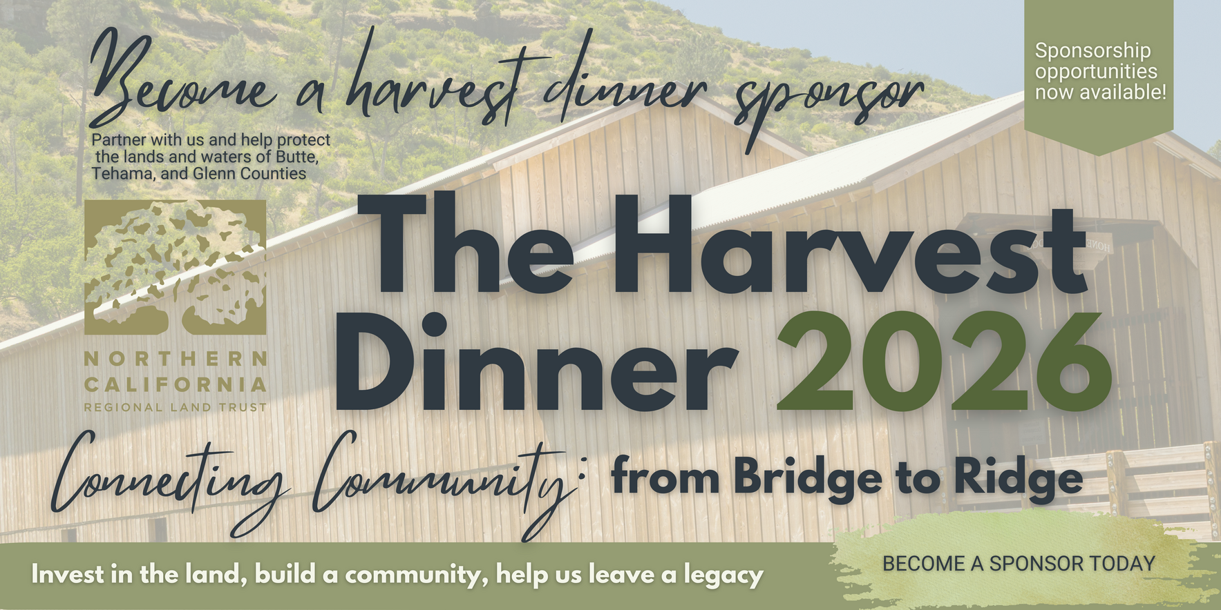 Harvest Dinner 2026 SPONSORSHIPS: Connecting Community from Bridge to Ridge image