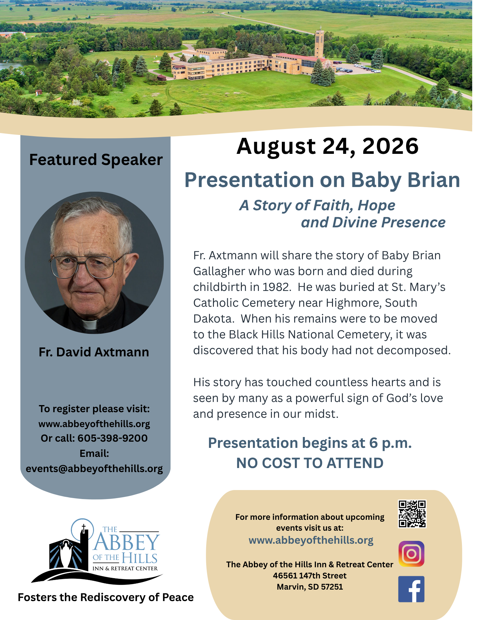 Presentation on Baby Brian  August 24, 2026 image