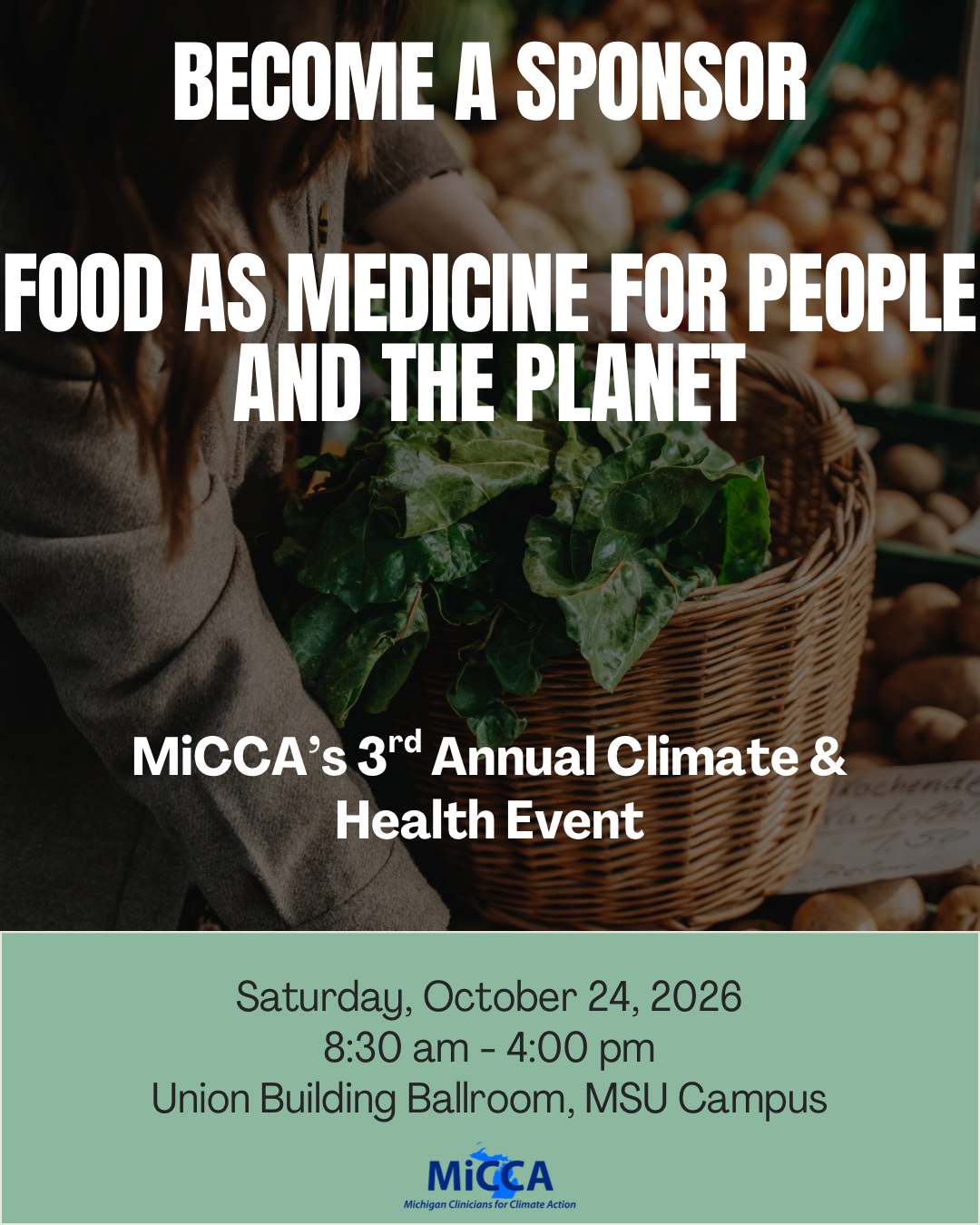 Sponsor MiCCA’s 3rd Annual Climate & Health Event: Food as Medicine for People and the Planet image
