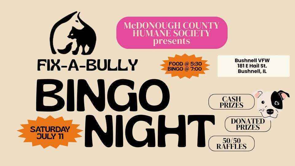 Fix-A-Bully Bingo Night image
