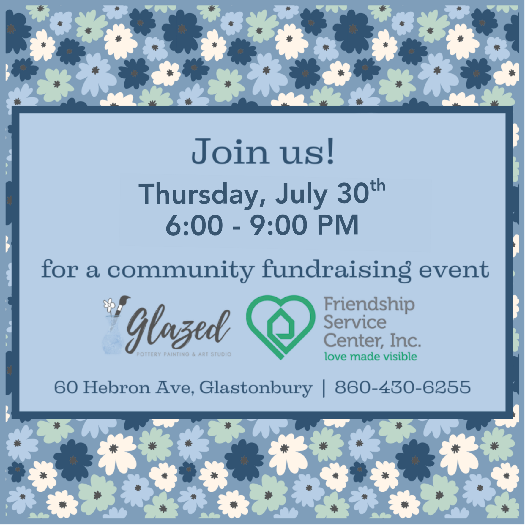 Glazed Pottery Painting & Art Studio Fundraiser image