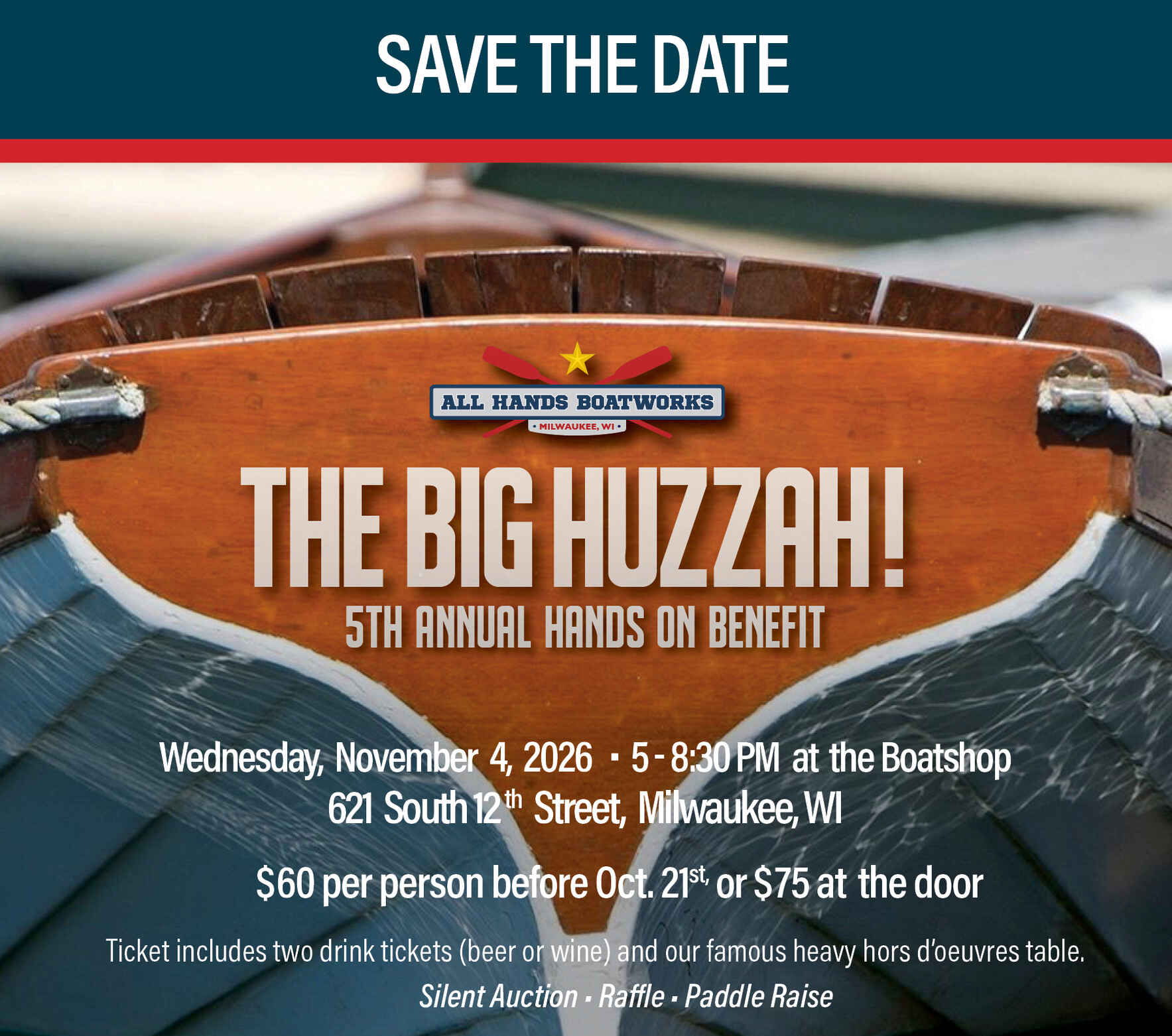 5th Annual Hands-On Benefit . . . for All Hands Boatworks image