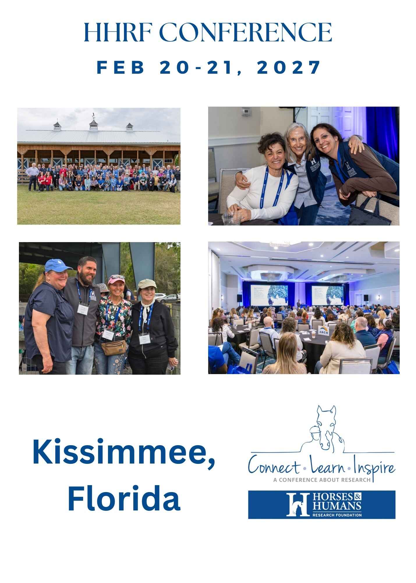 Feb 20 & 21, 2027 HHRF Connnect, Learn & Inspire Conference in Kissimmee, Fl image