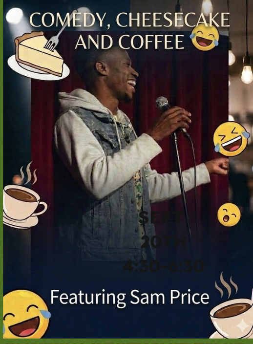 Comedy, Cheesecake and Coffee  - Purchase Your Tickets  Today image