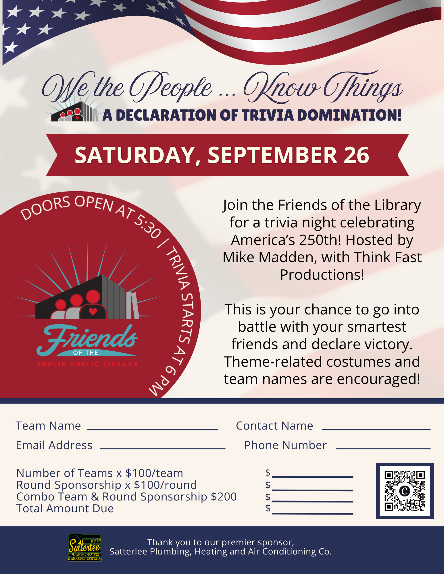 Trivia Night - We the People… Know Things image