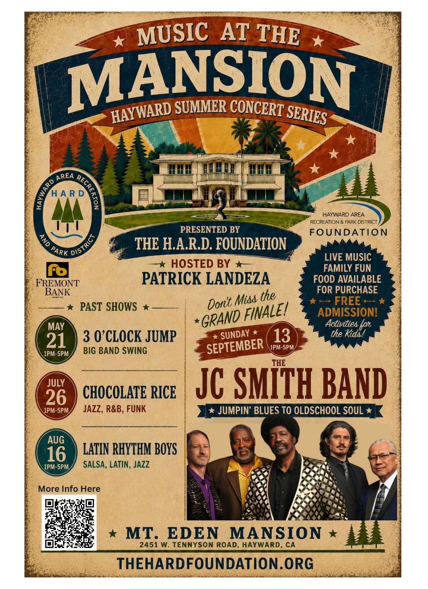 Music at the Mansion - The JC Smith Band image