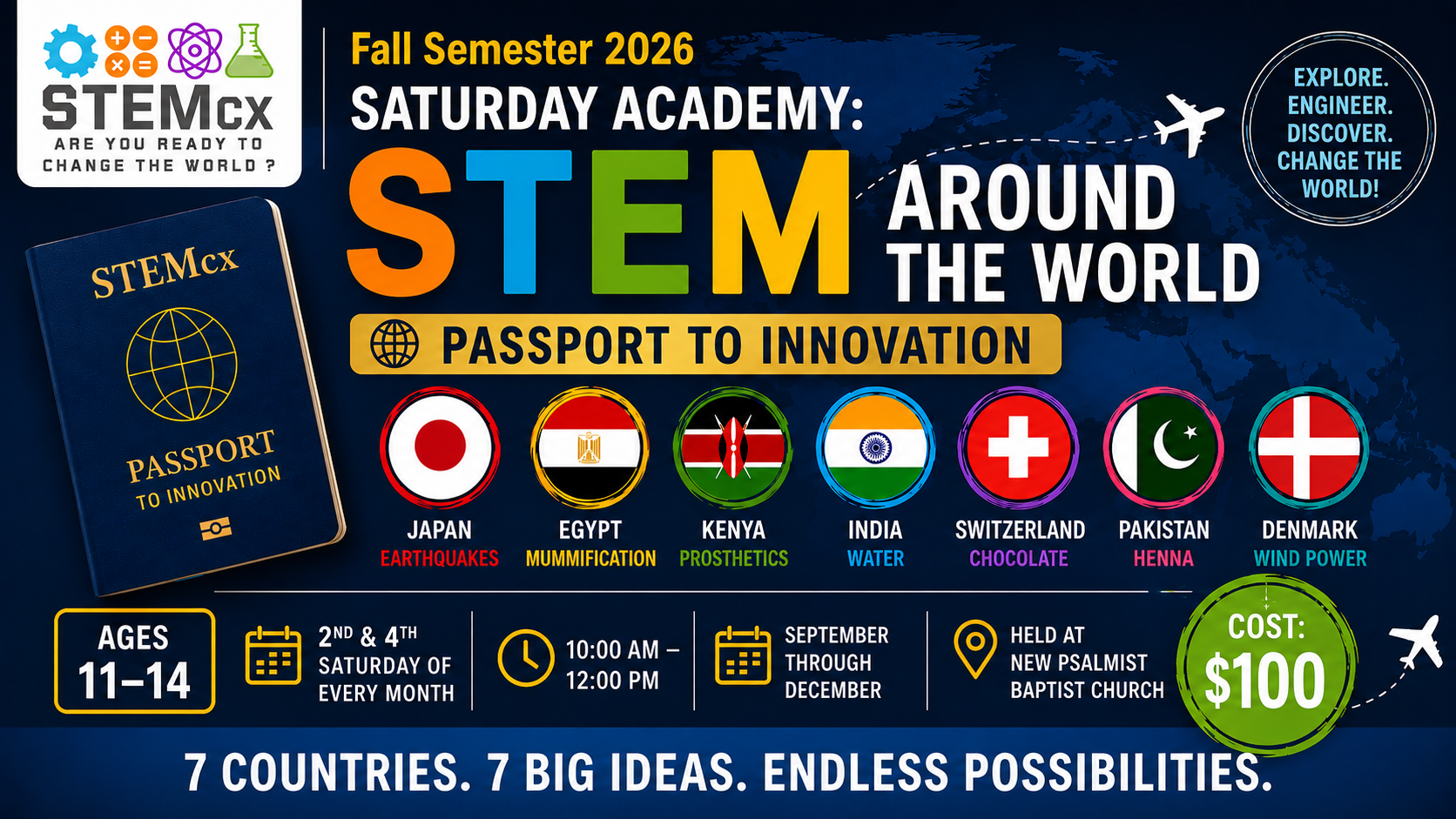 STEMcx Academy: STEM Around World: Fall Semester (11-14) image