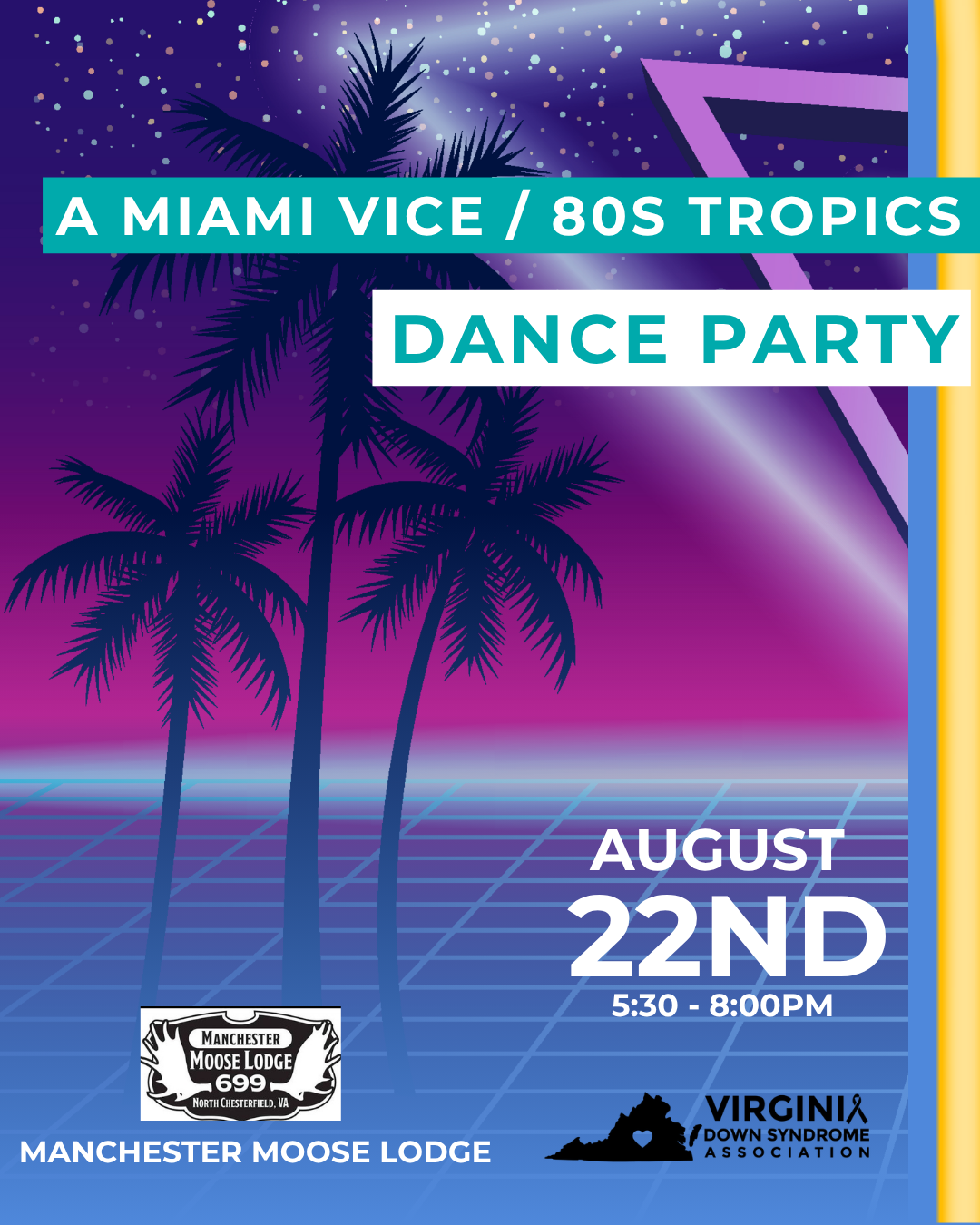 Rescheduled, Date TBD -                                                                                    Richmond - A Miami Vice / 80s Tropics Dance Party image