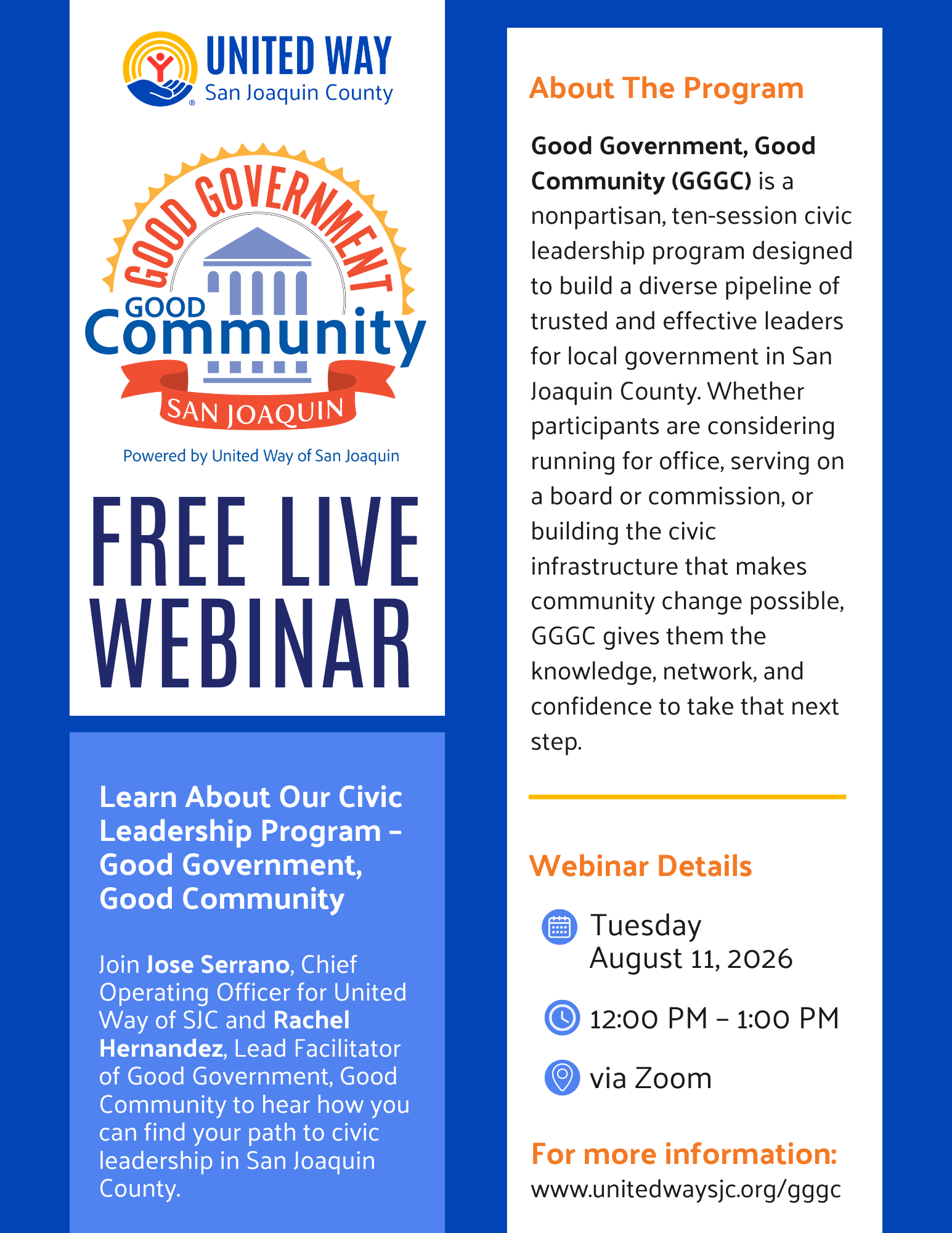 Good Government, Good Community Webinar image