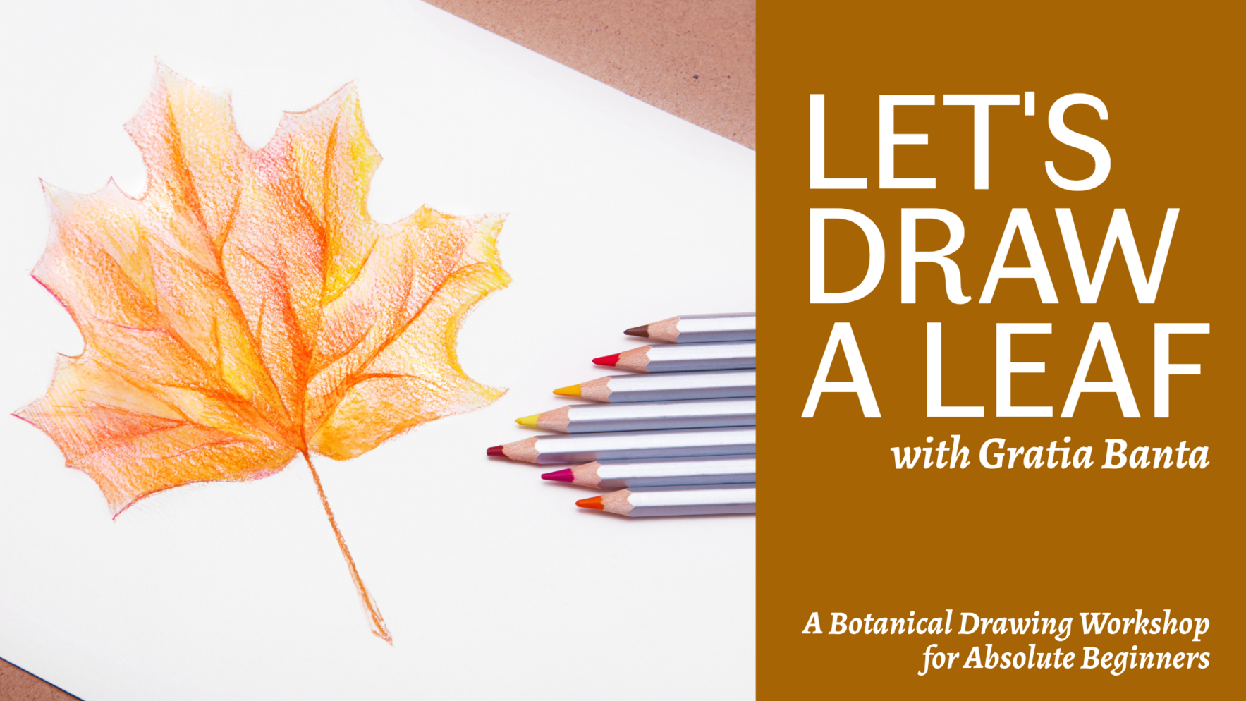 Let's Draw a Leaf: A Botanical Drawing Workshop for Absolute Beginners image