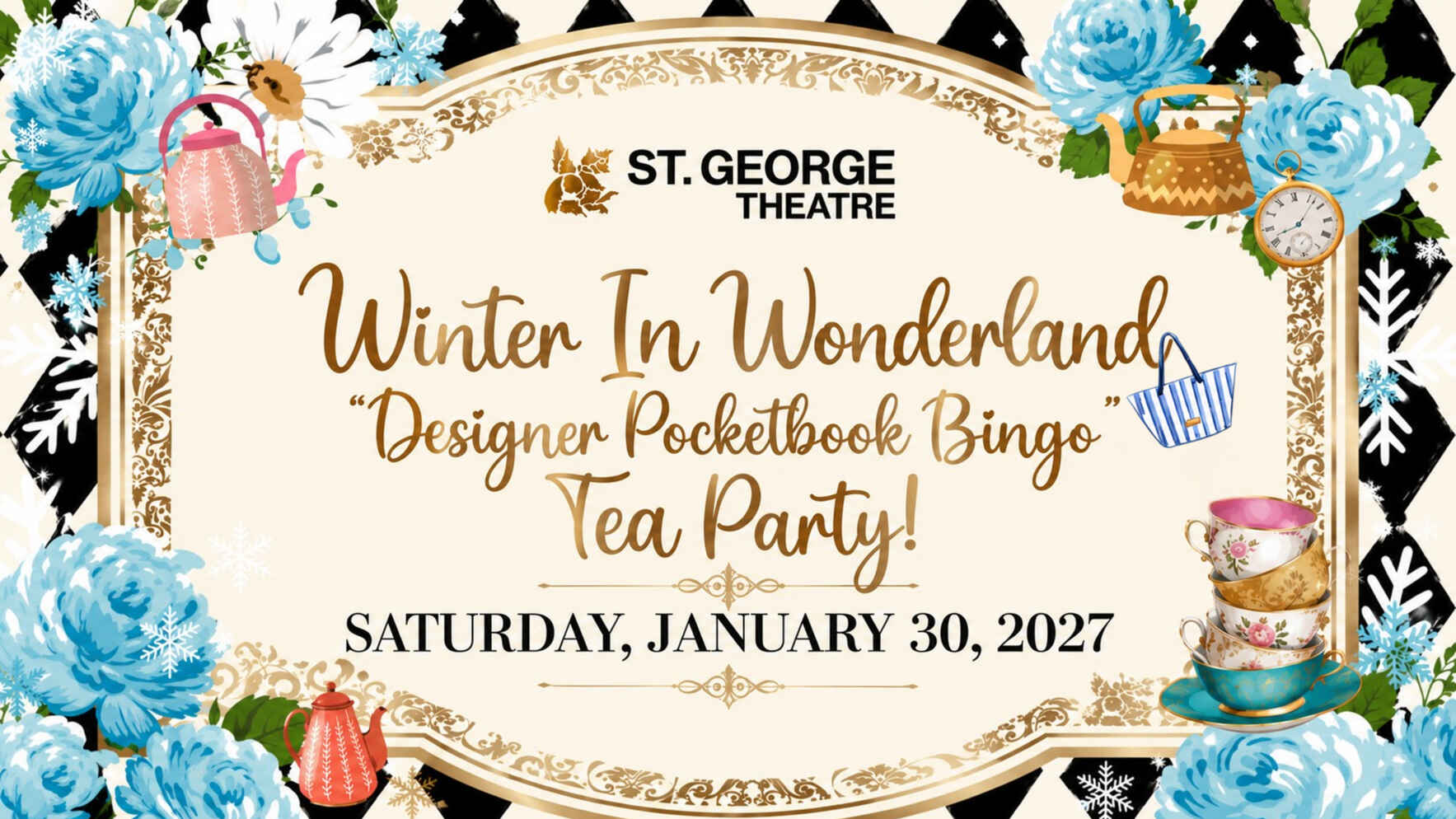 Winter IN Wonderland "Designer Pocketbook Bingo" Tea Party! image