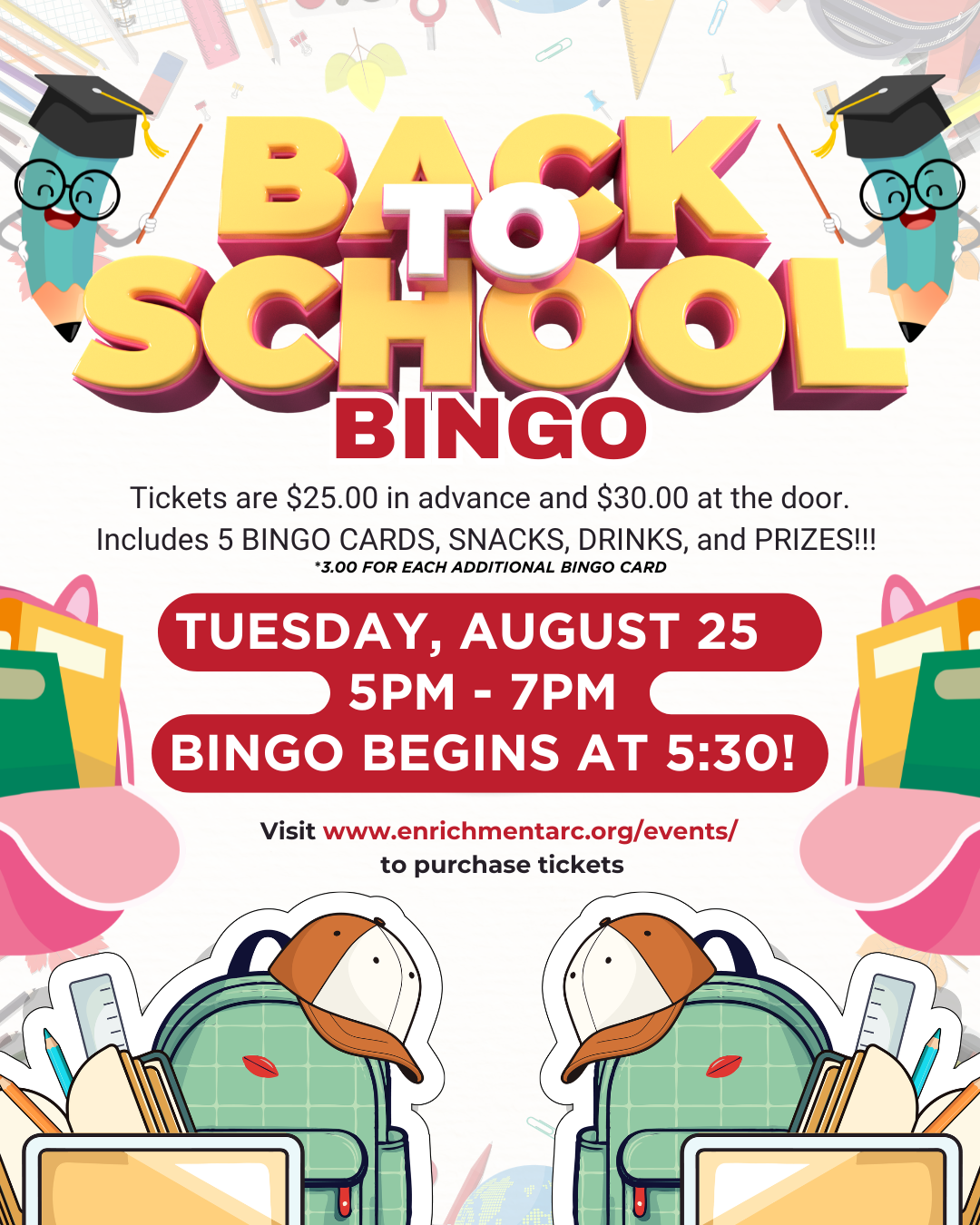 Back to School BINGO image