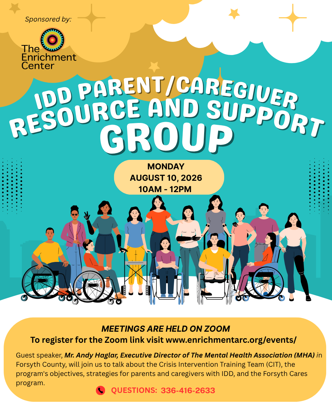 AUGUST IDD Parent/Caregiver Resource and Support Group image