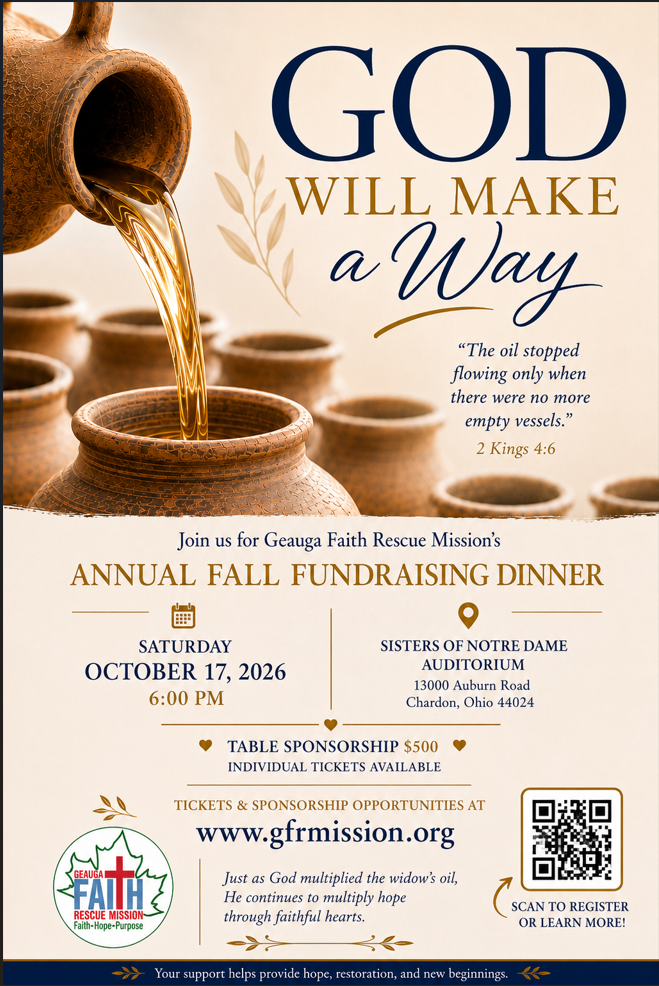 2026 Fundraiser Dinner "God Will Make A Way" image