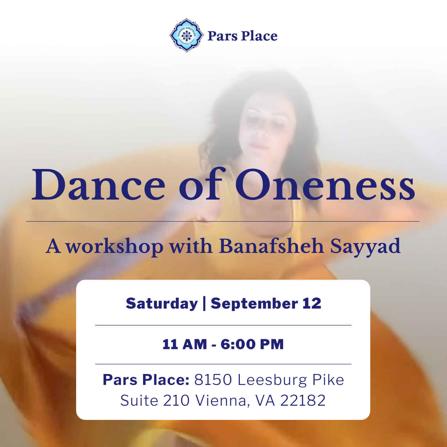 Dance of Oneness with Banafsheh Sayyad  image