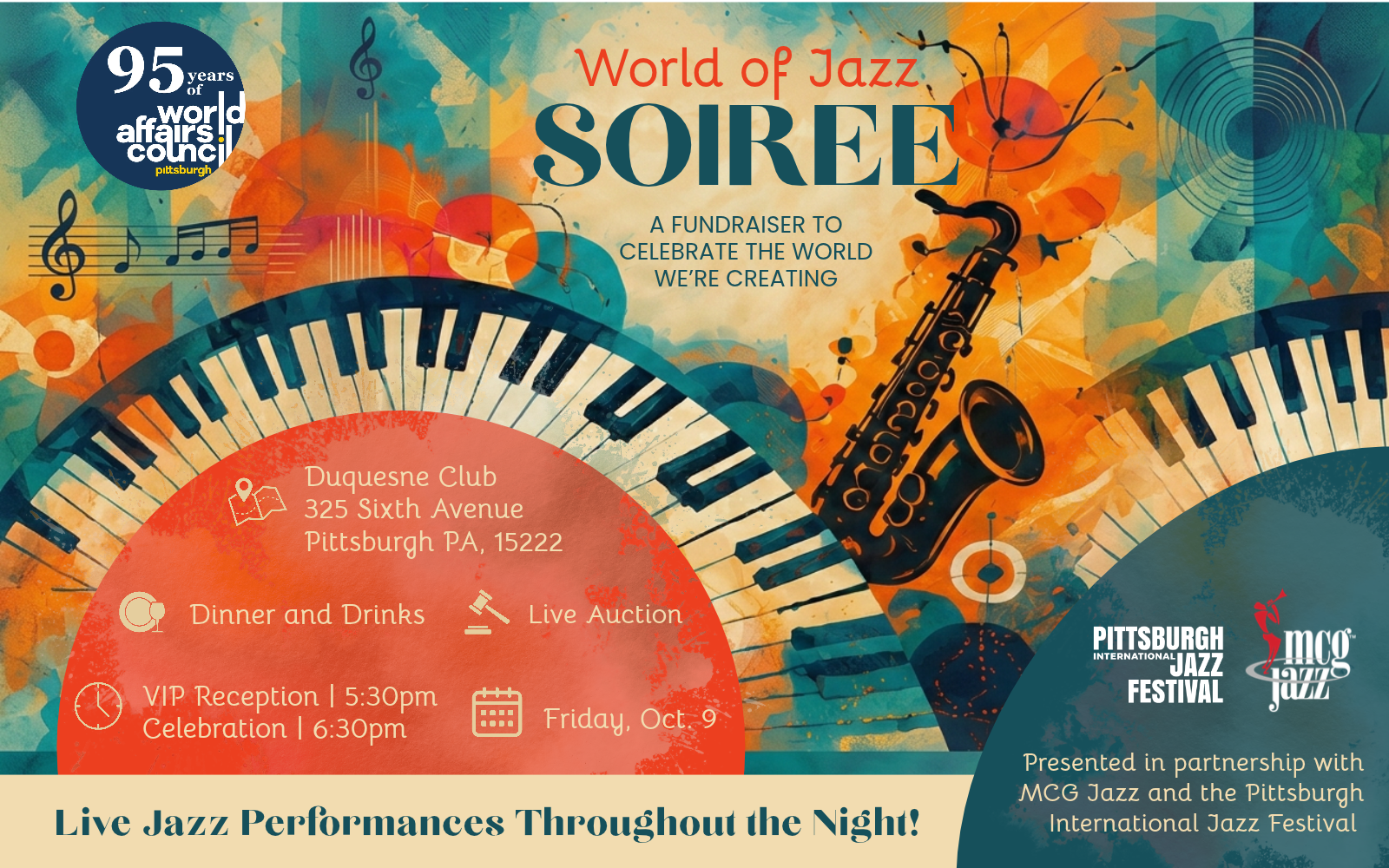 2026 World of Jazz: The Council's 95th Anniversary Soiree image