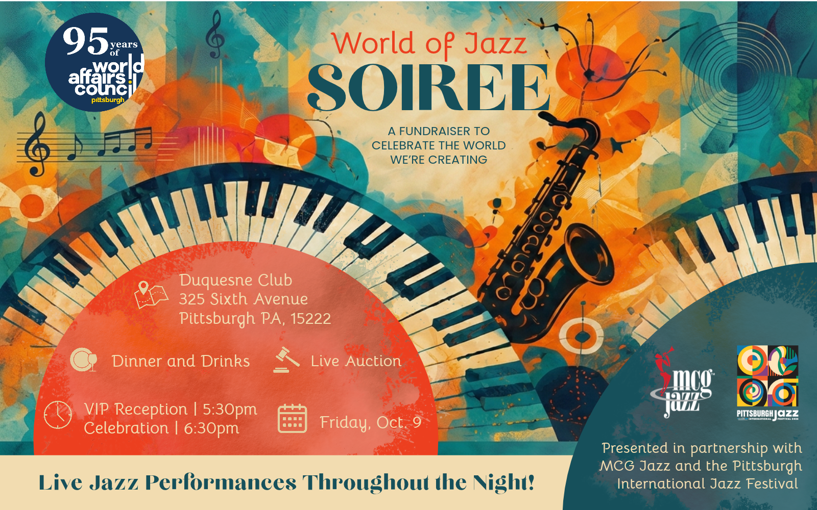 2026 World of Jazz: The Council's 95th Anniversary Soiree image
