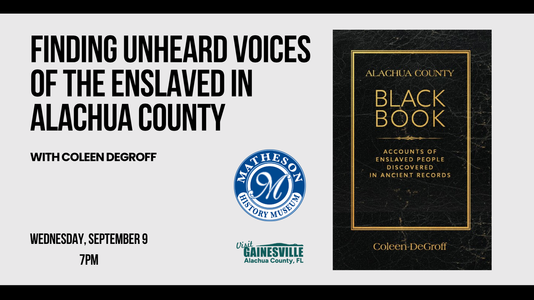 Finding Unheard Voices of the Enslaved in Alachua County image