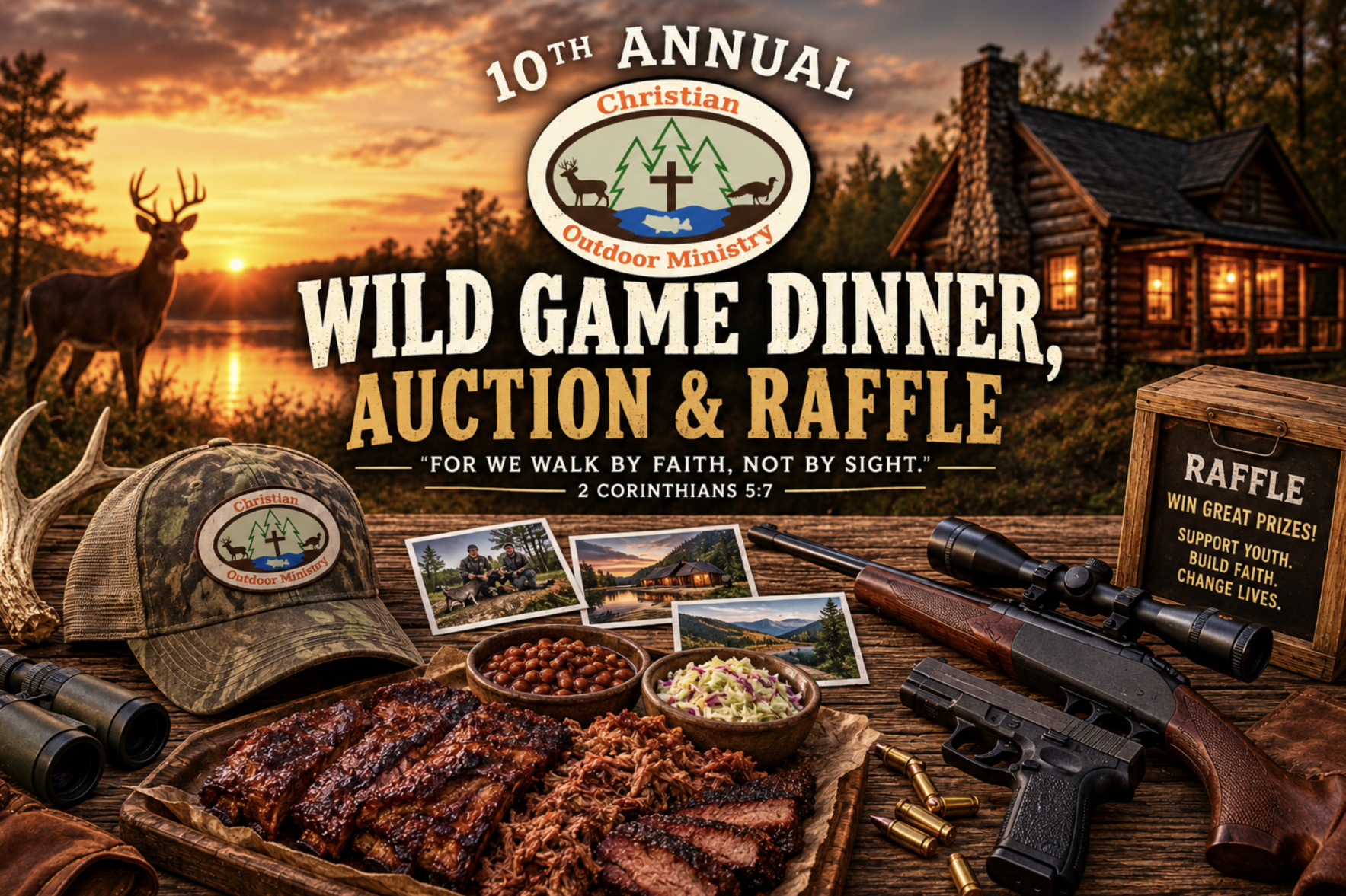 10th Annual COM Wild Game Dinner, Auction & Raffle image