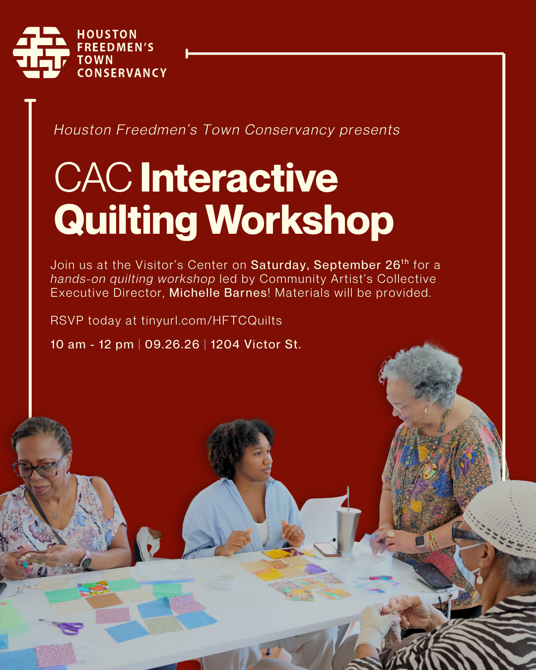 Quilting Workshop with Community Artist Collective and Michelle Barnes image