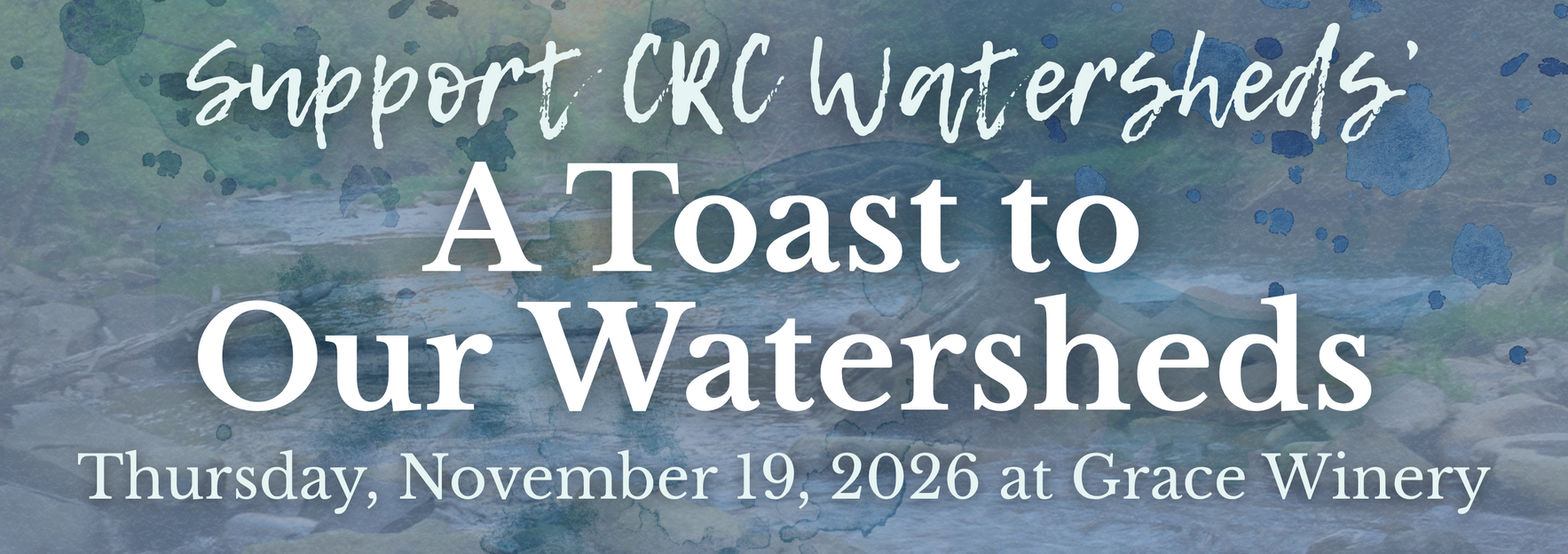 Sponsor Opportunities: A Toast to Our Watersheds image