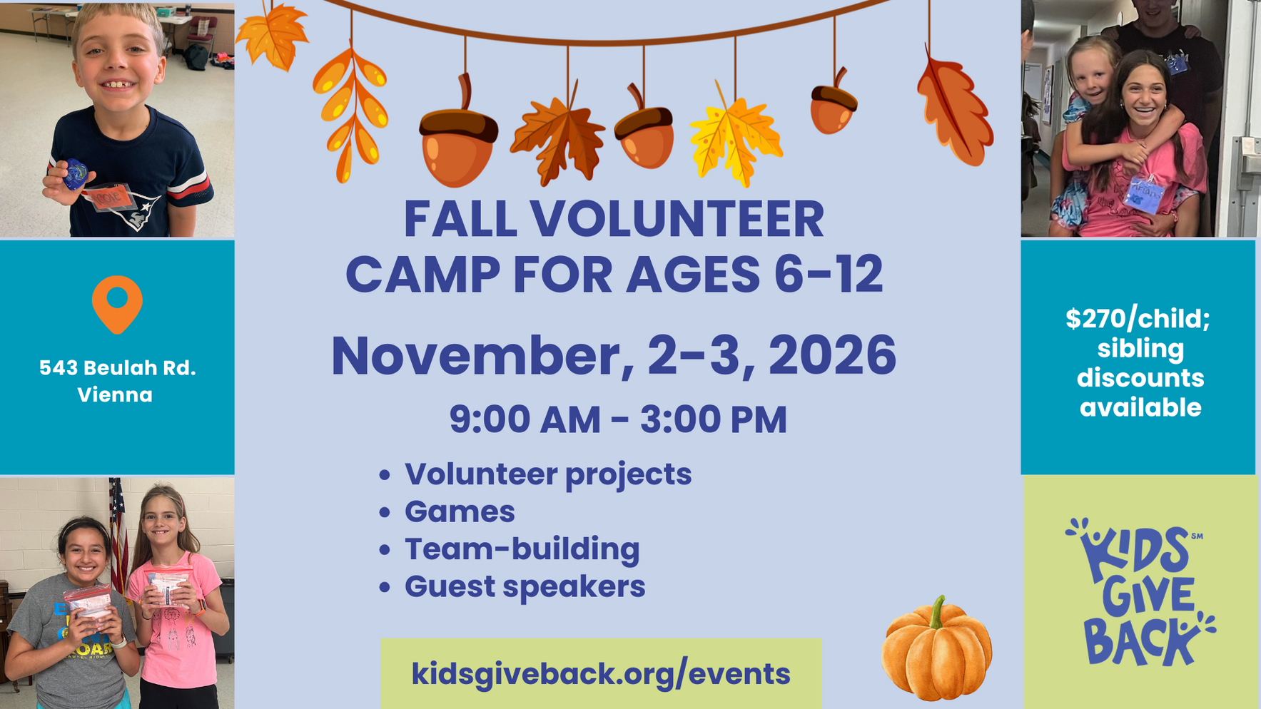 Fall Volunteer Camp, Nov. 2-3, 2026 image