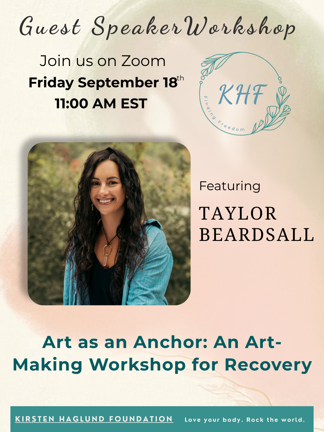KHF Guest Speaker Recovery Skills Workshop Series image