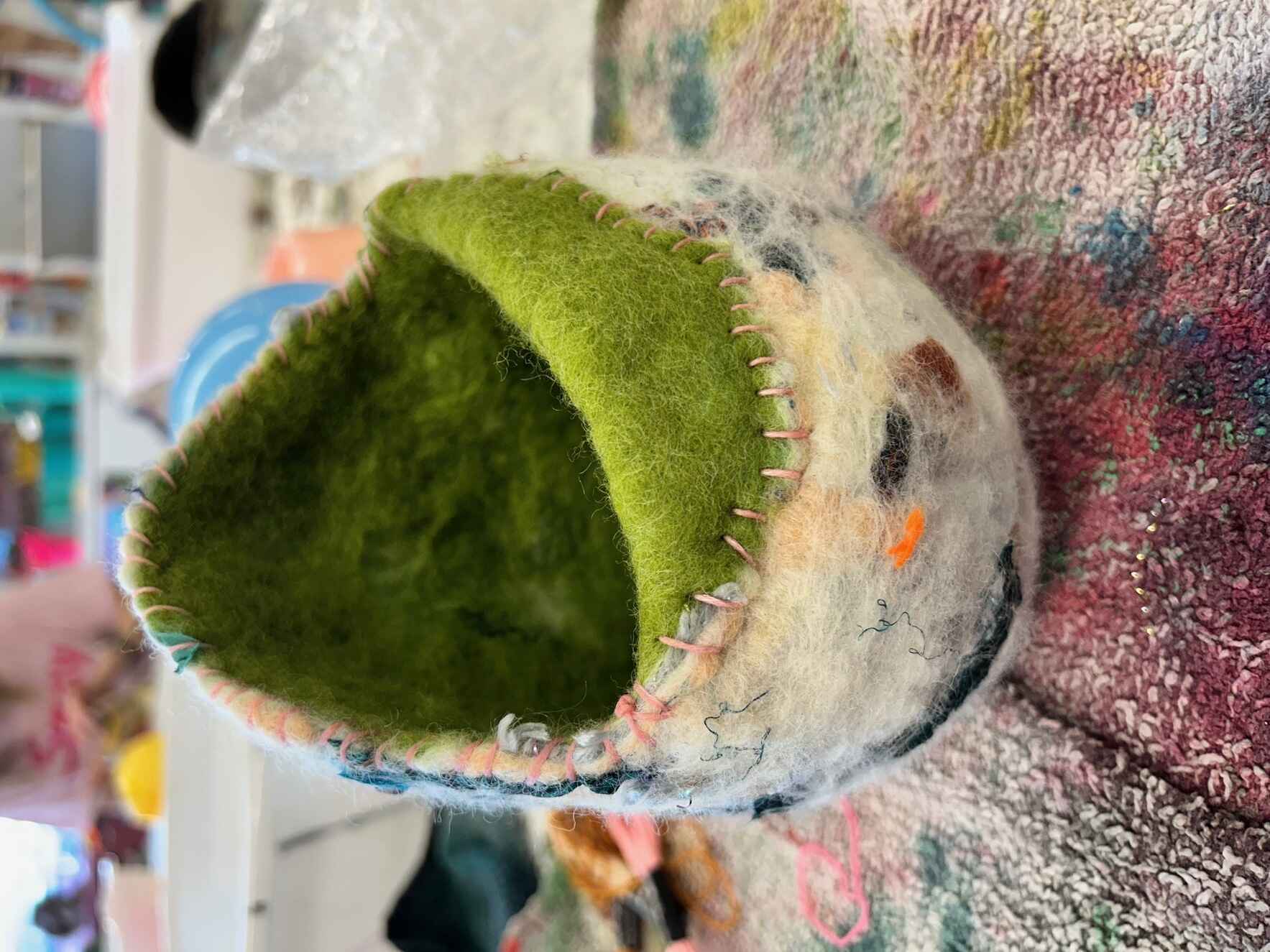 Morning with Megan: Wet Felted Vessels image