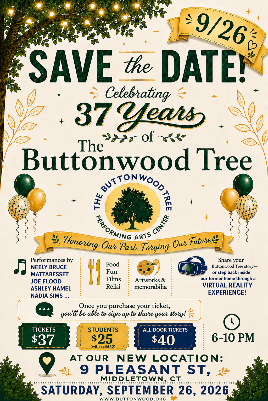 Celebrating 37 years of The Buttonwood Tree:  Honoring Our Past, Forging Our Future image