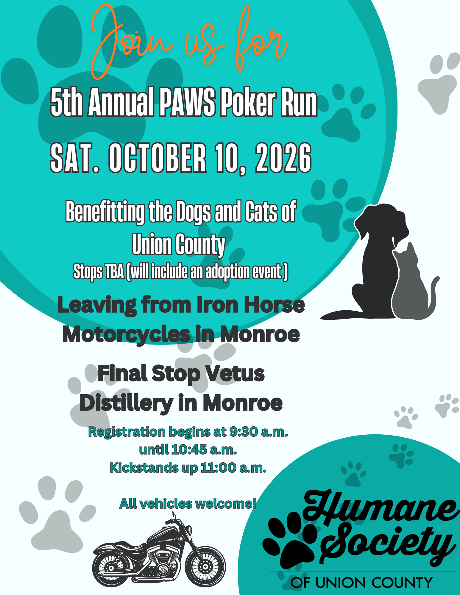 5th Annual PAWS Poker Run image
