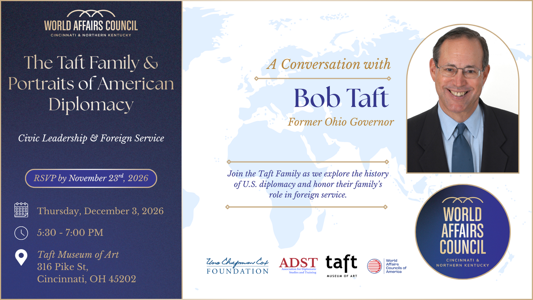 The Taft Family & Portraits of American Diplomacy: Civic Leadership & Foreign Service image
