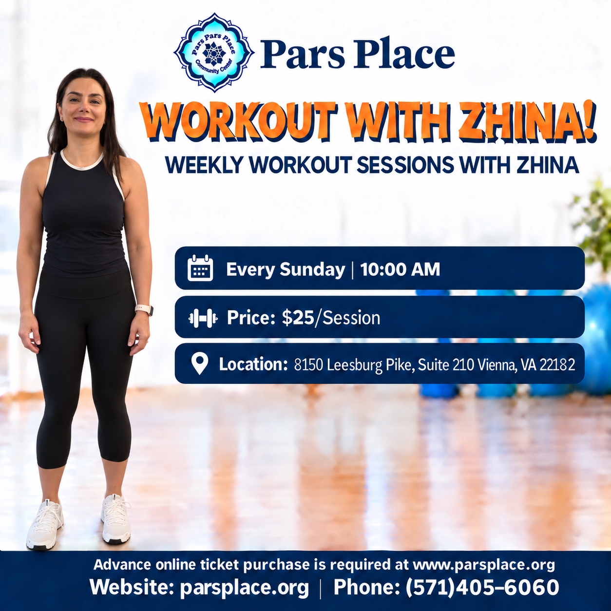 Workout with Zhina! image