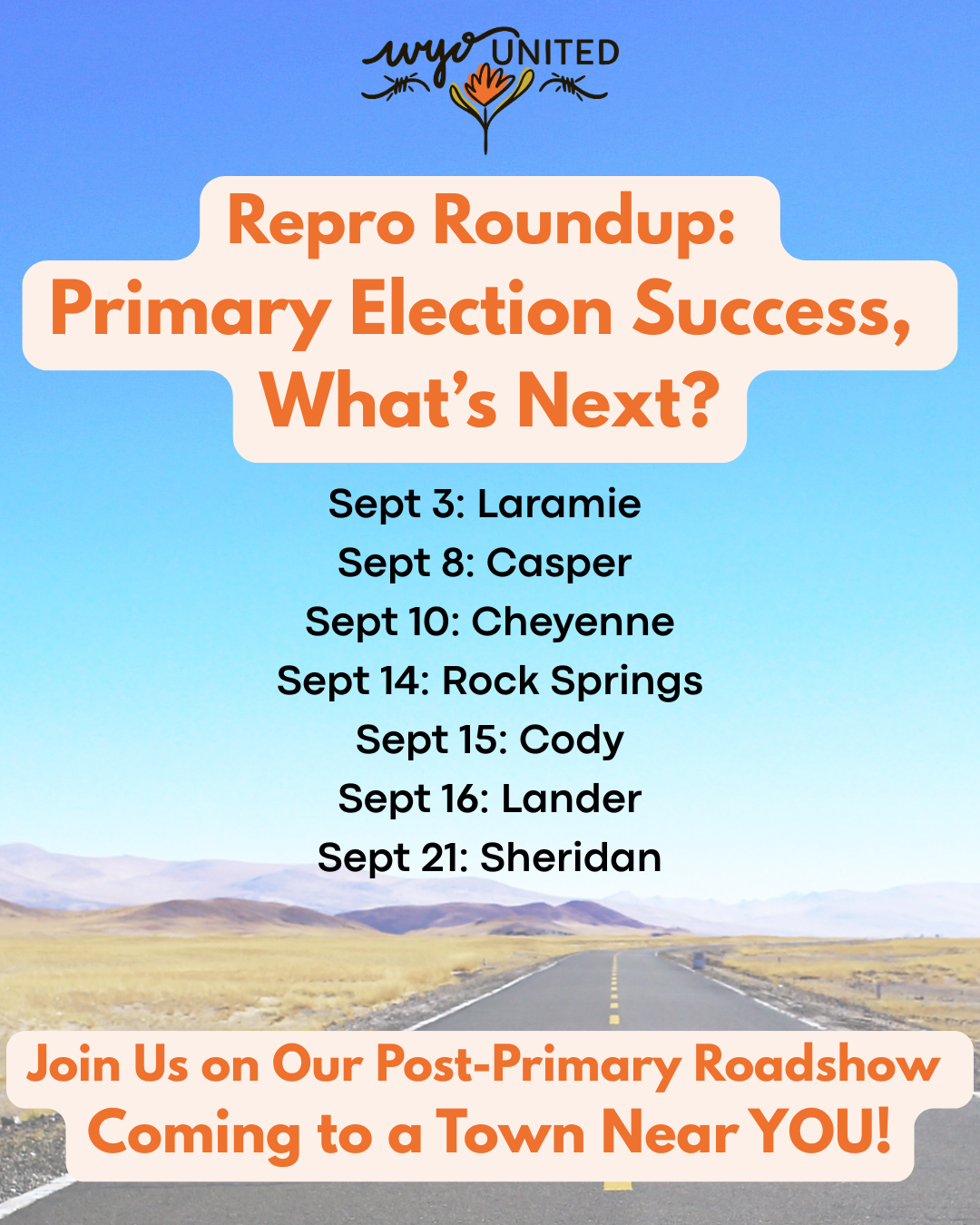 Cody Post Primary Election Road Show image