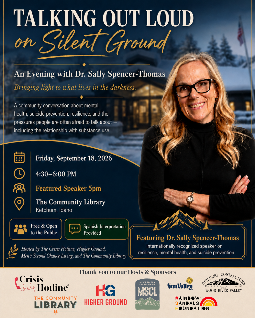 Talking Out Loud on Silent Ground with Dr. Sally Spencer-Thomas image