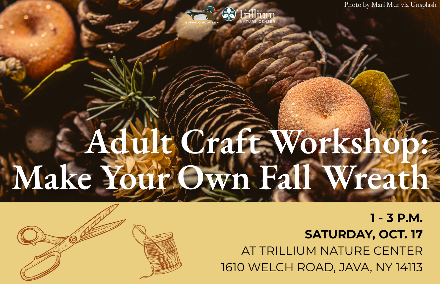 Adult Craft Workshop: Make Your Own Fall Wreath image