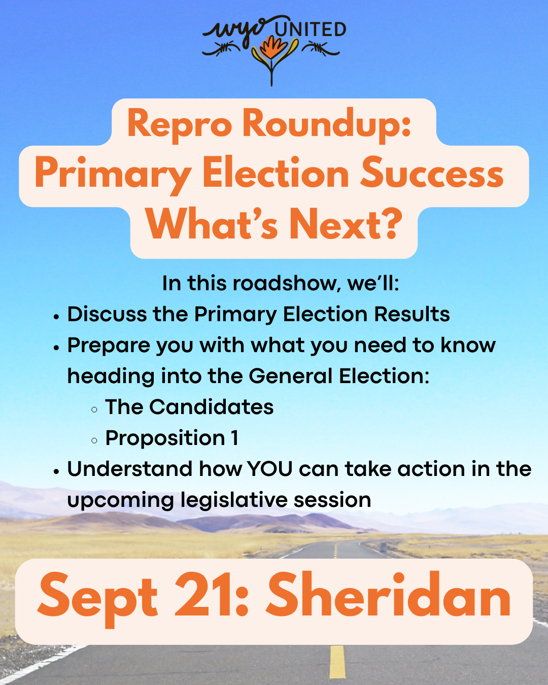 Sheridan Post Primary Election Road Show image