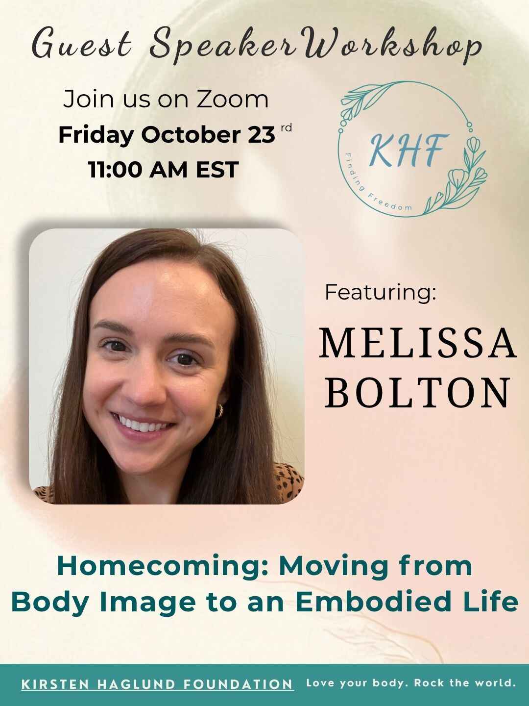 KHF Guest Speaker Recovery Skills Workshop Series image