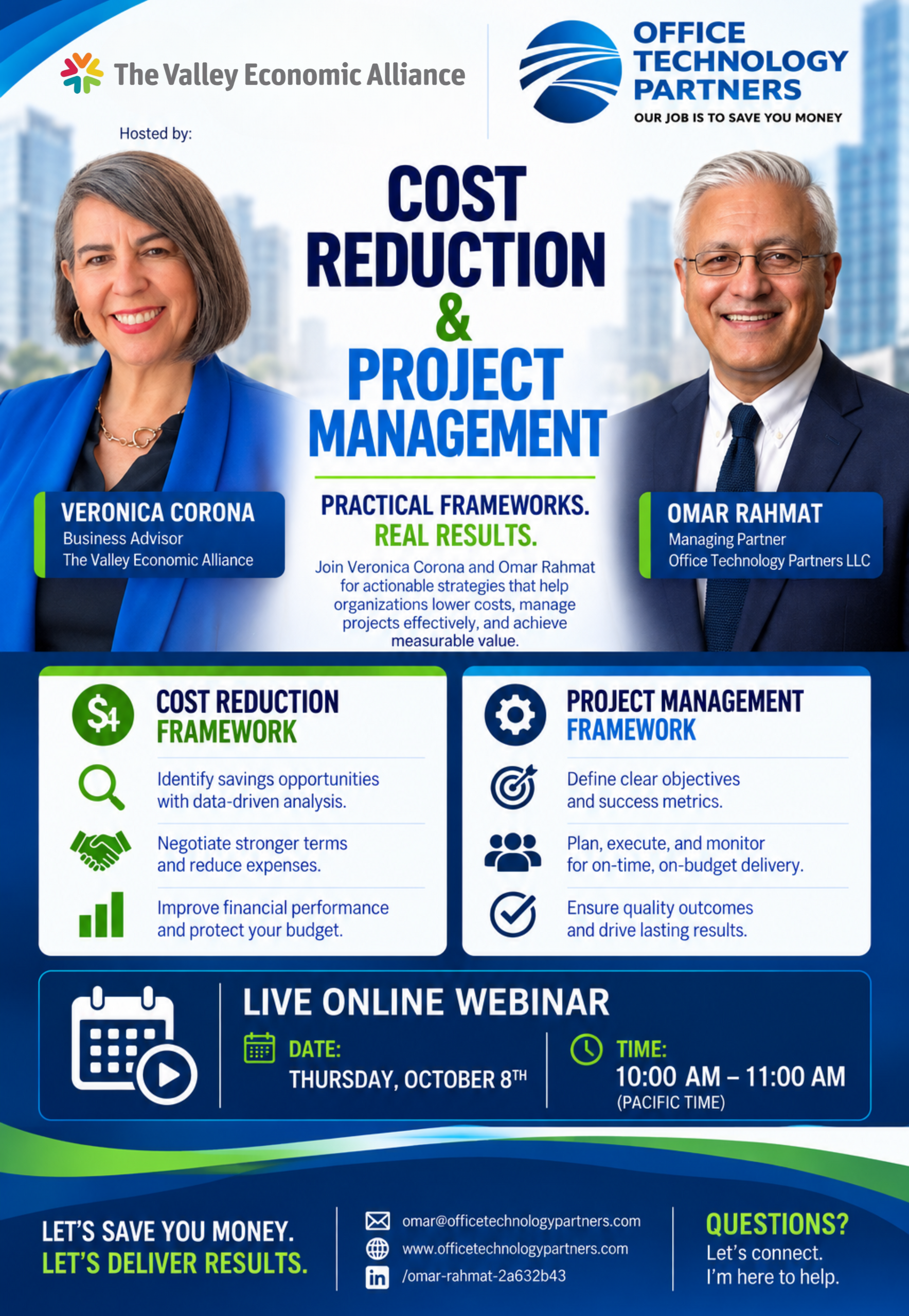 Cost Reduction & Project Management Webinar (Virtual) image