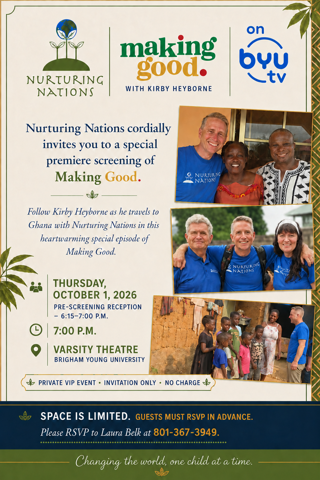 Movie Premiere of Making Good with Nurturing Nations image