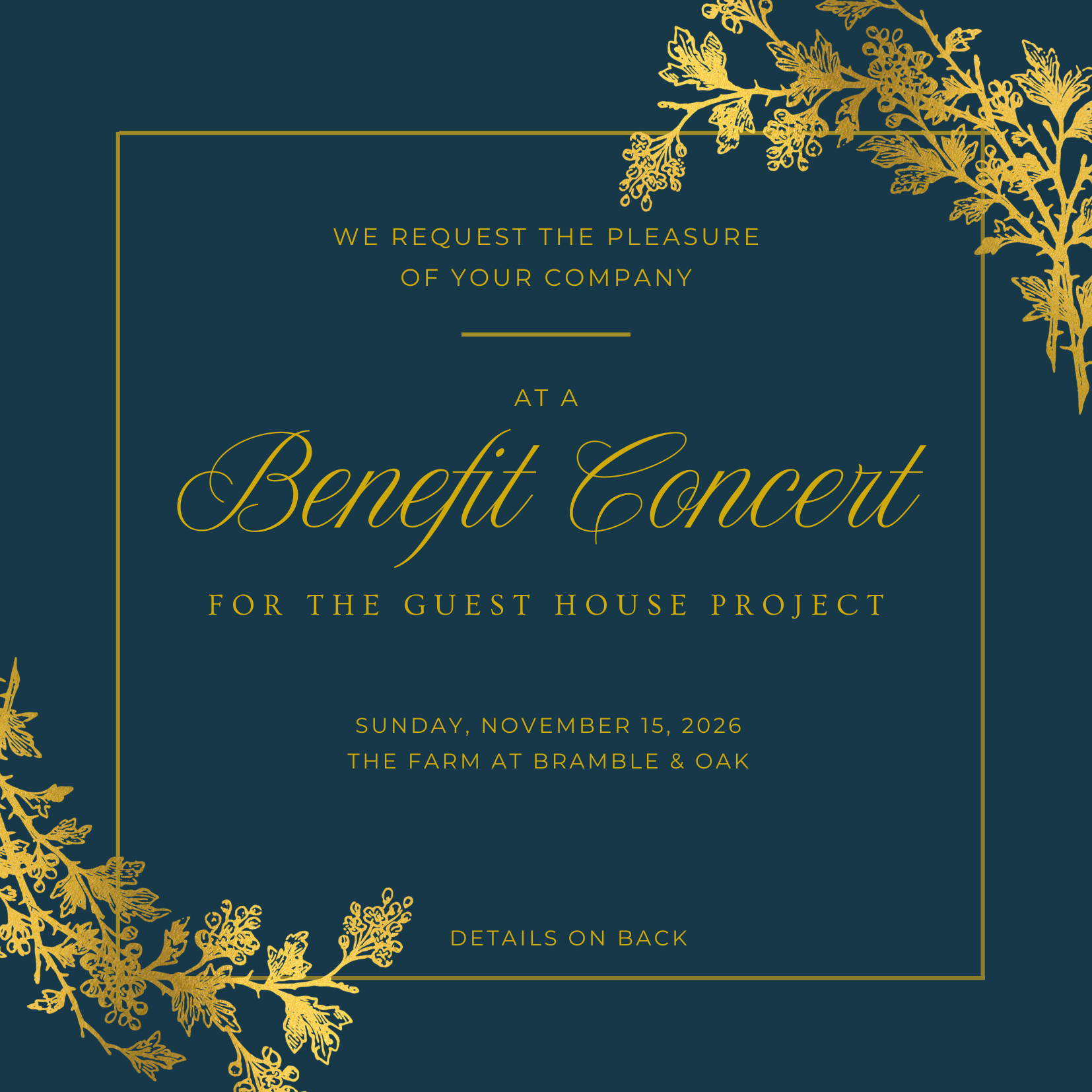 Fall Benefit Concert 2026 image