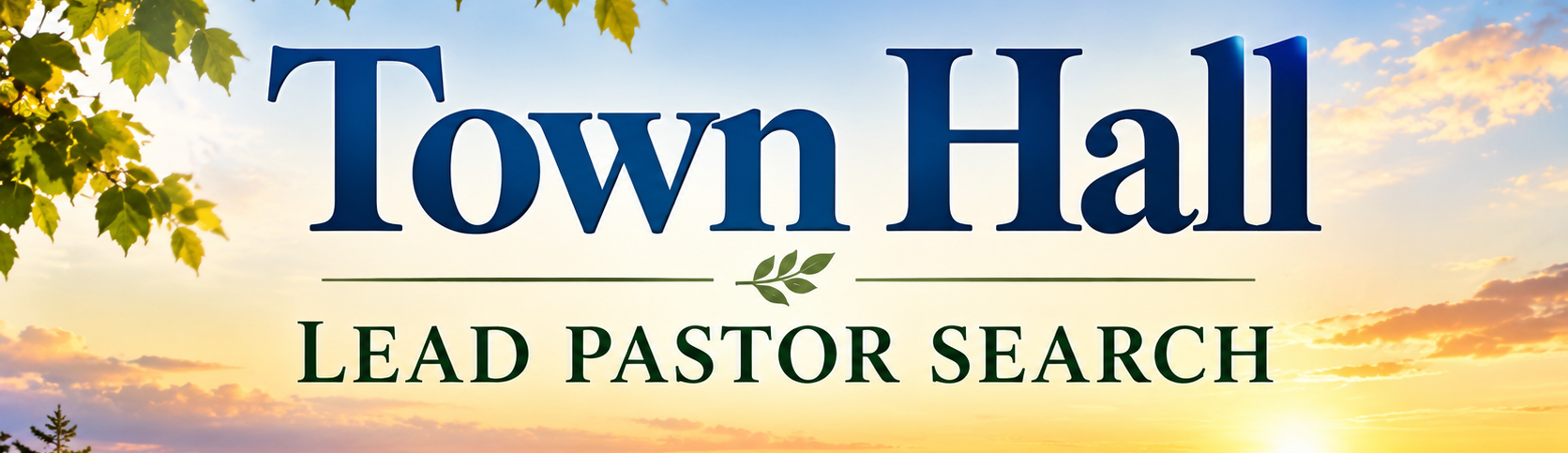 Town Hall - Lead Pastor Search image