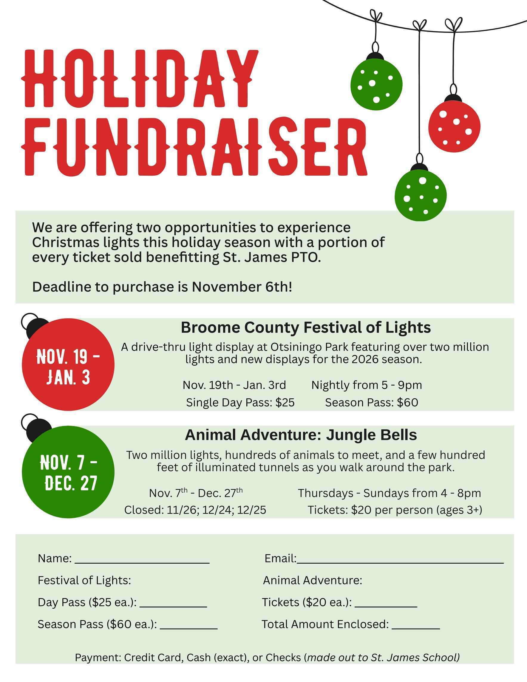 2026 St. James PTO Holiday Fundraiser image