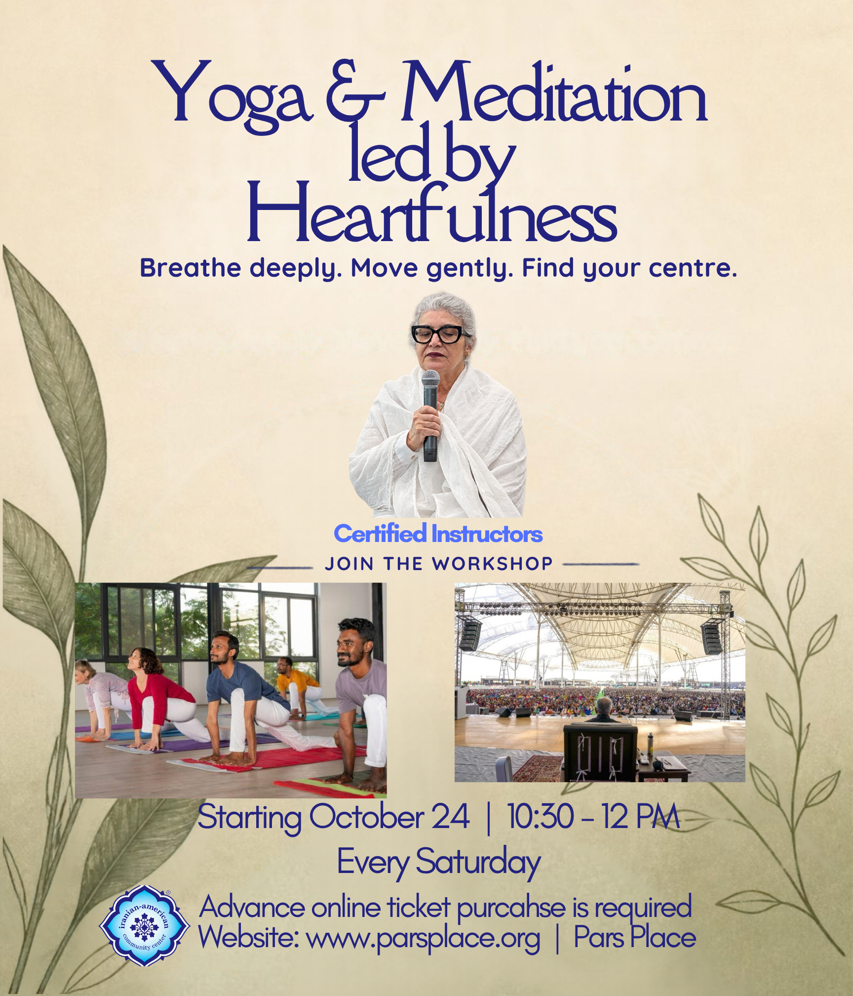 Yoga and Meditation led by Heartfulness image