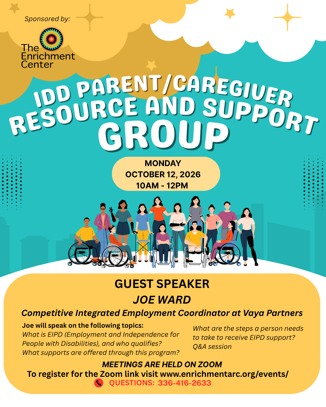 October IDD Parent/Caregiver Resource and Support Group image