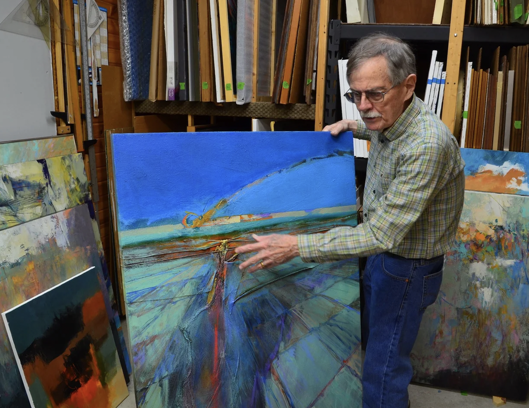 Abstract Oil Painting with Larry Jon Davis image