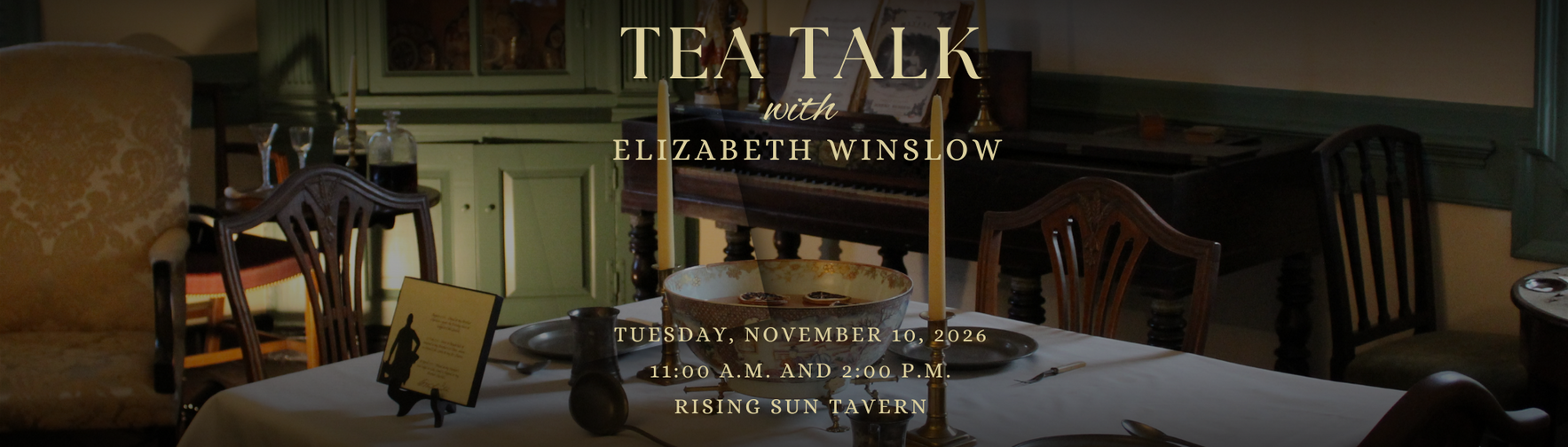 TEA TALK: Lost Recipes of the American Revolution image