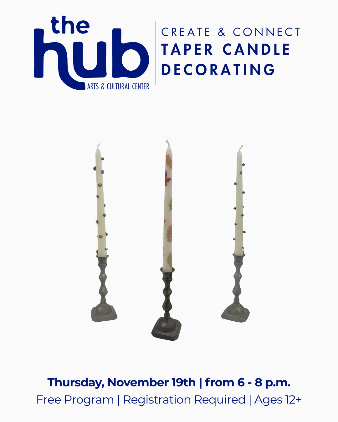 '26 November | Create & Connect | Taper Candle Decorating image