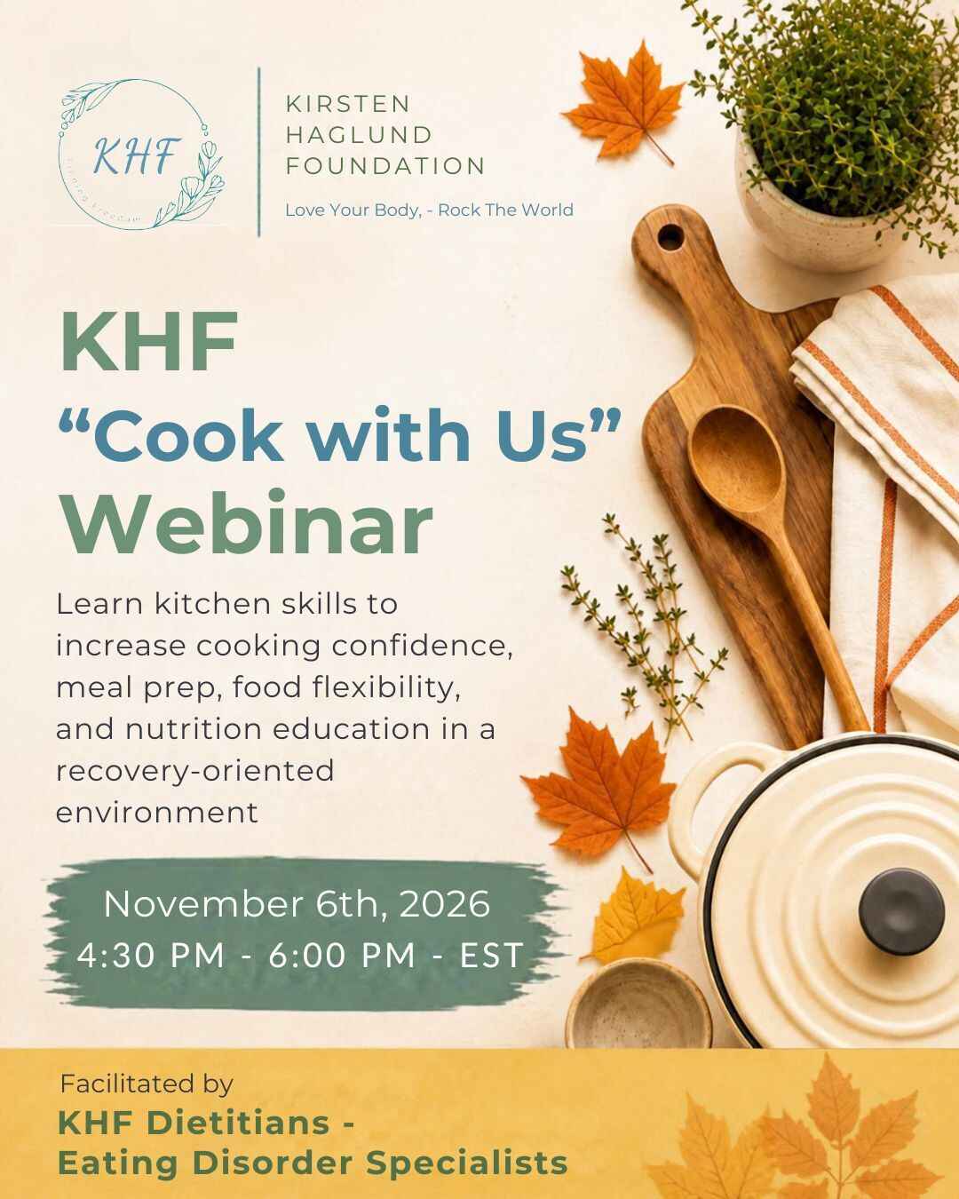 KHF "Cook With Us" Webinar image